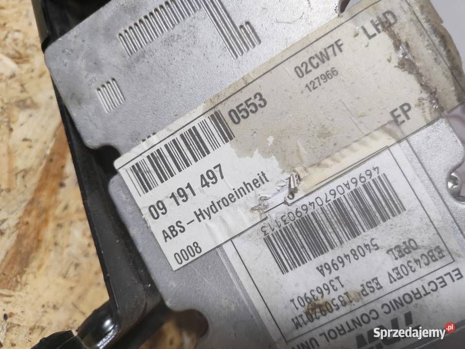 Pompa Hamulcowa ABS Opel Signum 22 Benzyna Pleszew