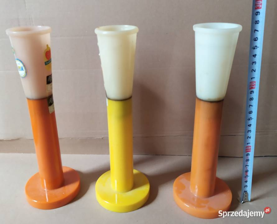 352 PLASTIKOWE wazoniki na sztuczne kwiaty RETRO Łódź