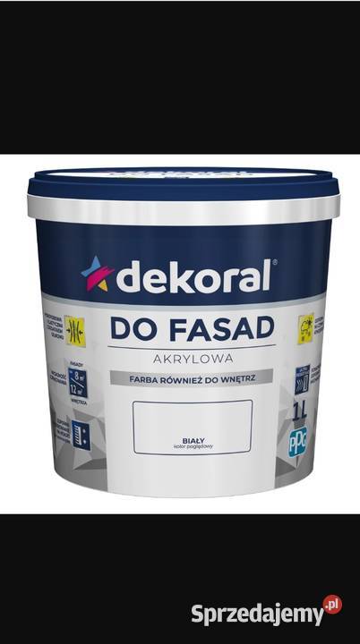 Dekoral do fasad 10l farba akryl akrylowa biały