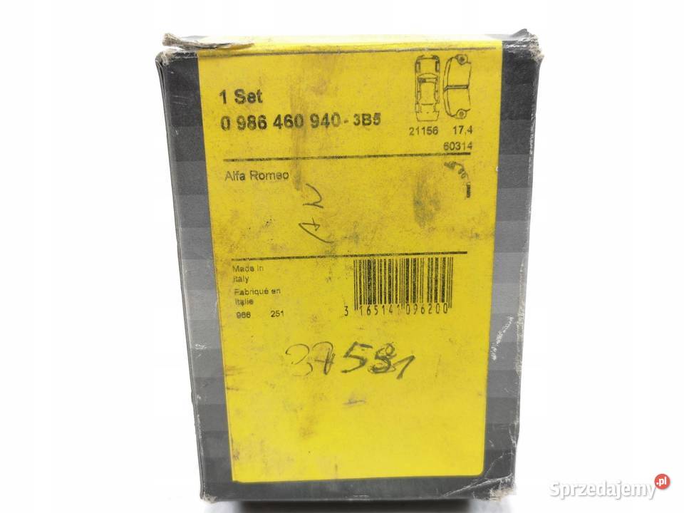 KLOCKI HAMULCOWE PRZÓD BOSCH ALFA ROMEO 164 OE lubelskie