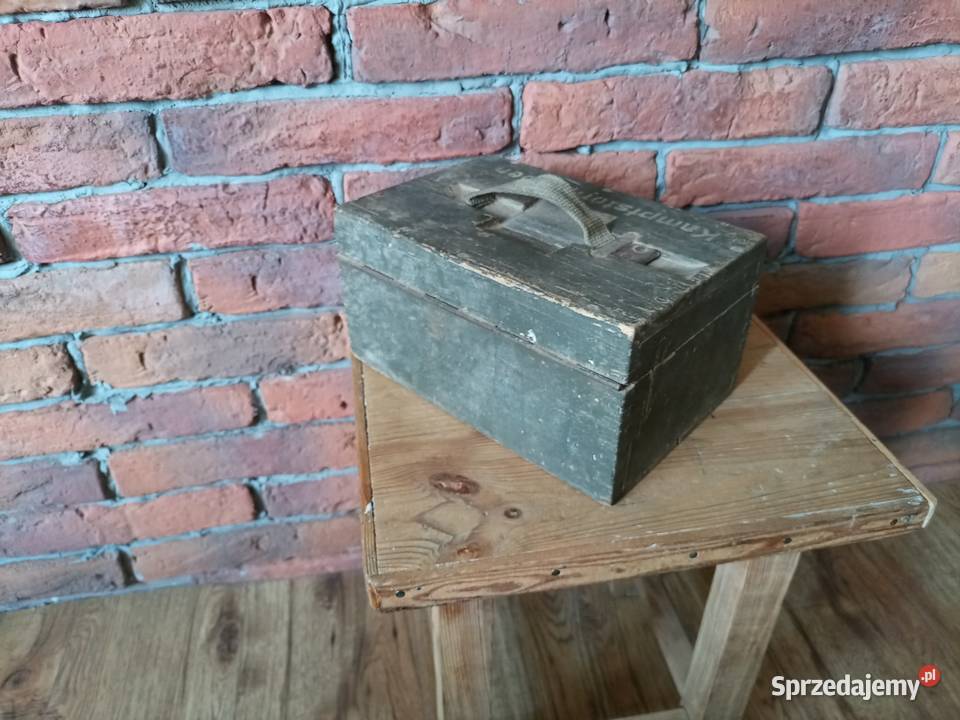 Drewniana Skrzynka Amunicyjna Wermacht II wś Konin sprzedam