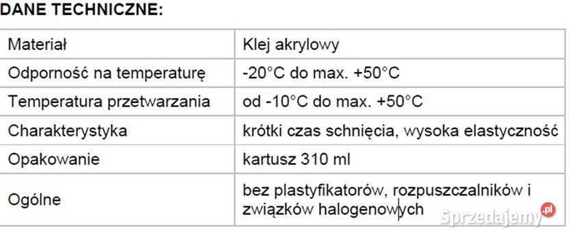 Klej do membran paroizolacyjnych Thermofloc łódzkie Łódź