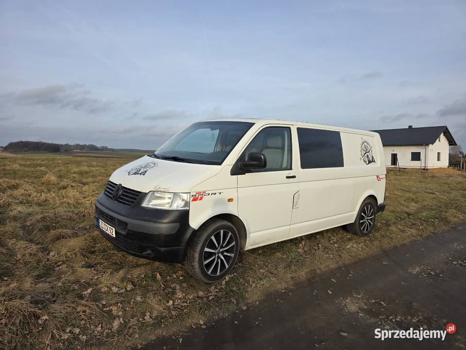Vw transporter long t5 25tdi zabudowa kamper Lubin