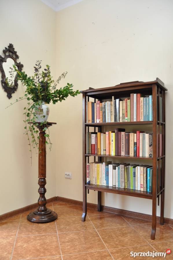 ETAŻERKA DĘBOWA SECESYJNA Nysa sprzedam