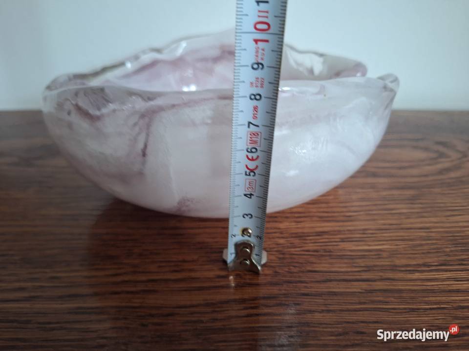 Patera salaterka miska szkło kolorowe grube pomorskie