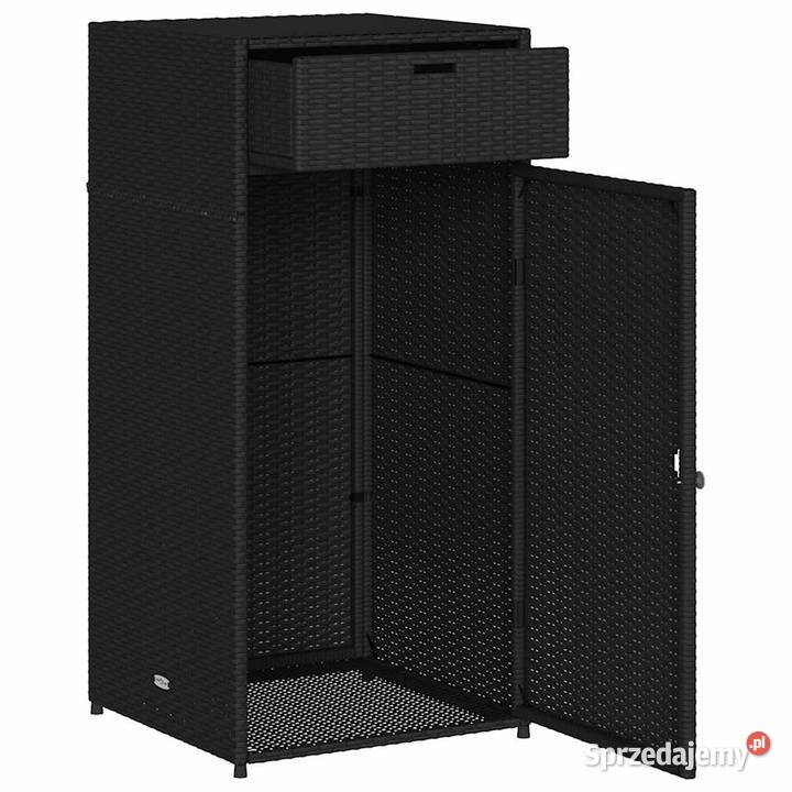 vidaXL Szafka ogrodowa czarna 55x55x111 Warszawa