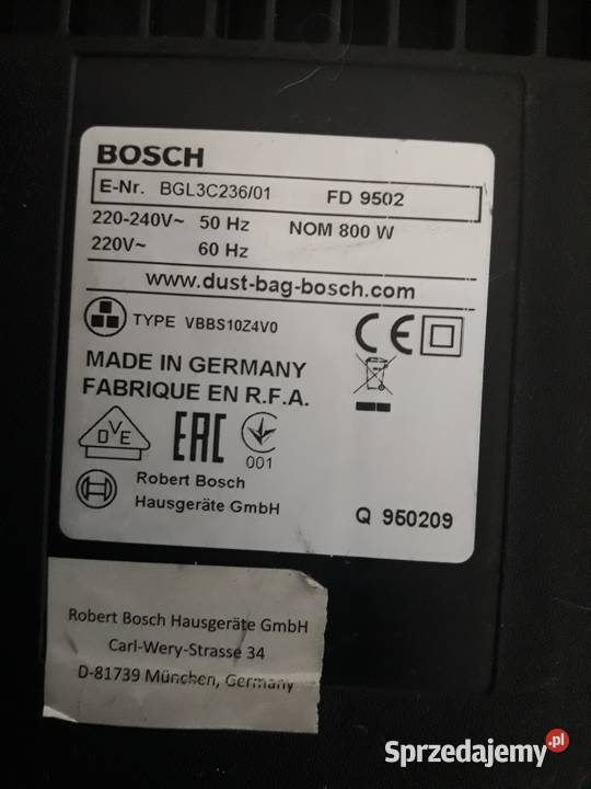 Odkurzacz BOSCH GL30 Gdańsk