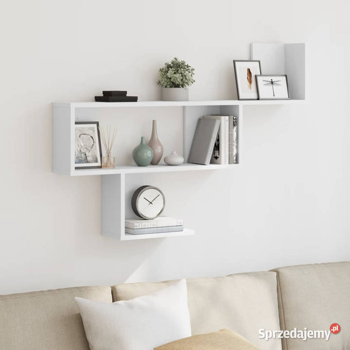 Półka ścienna biała 100x15x70 materiał Półki sprzedam