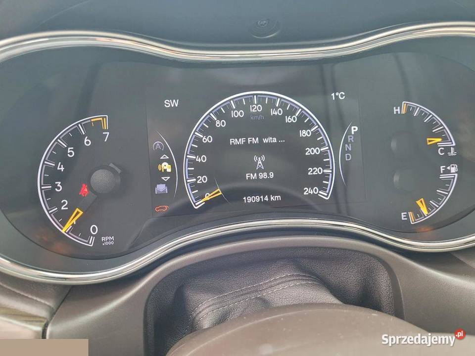 Jeep Grand Cherokee Gr 36 V6 Overland 286 2018r benzyna Kleczew