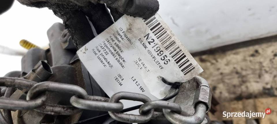 SILNIK KOMPLETNY RENAULT CLIO II 268270 Pozostałe kujawsko-pomorskie Lipno