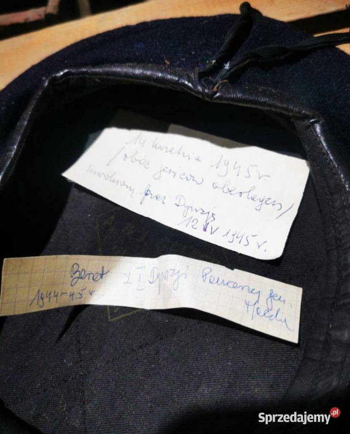 Beret z 1 Dywizji Pancernej Generała Maczka inne Grójec