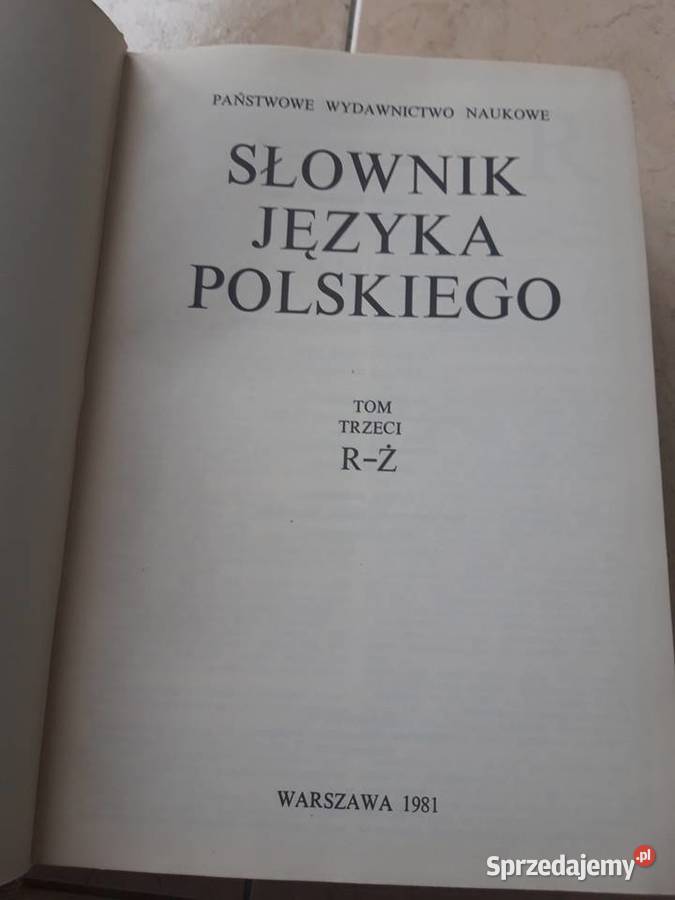 Co To Znaczy Wachmistrz Słownik Języka Polskiego Słownik Języka Polskiego PWN 1978 3 tomy Bielsko-Biała - Sprzedajemy.pl