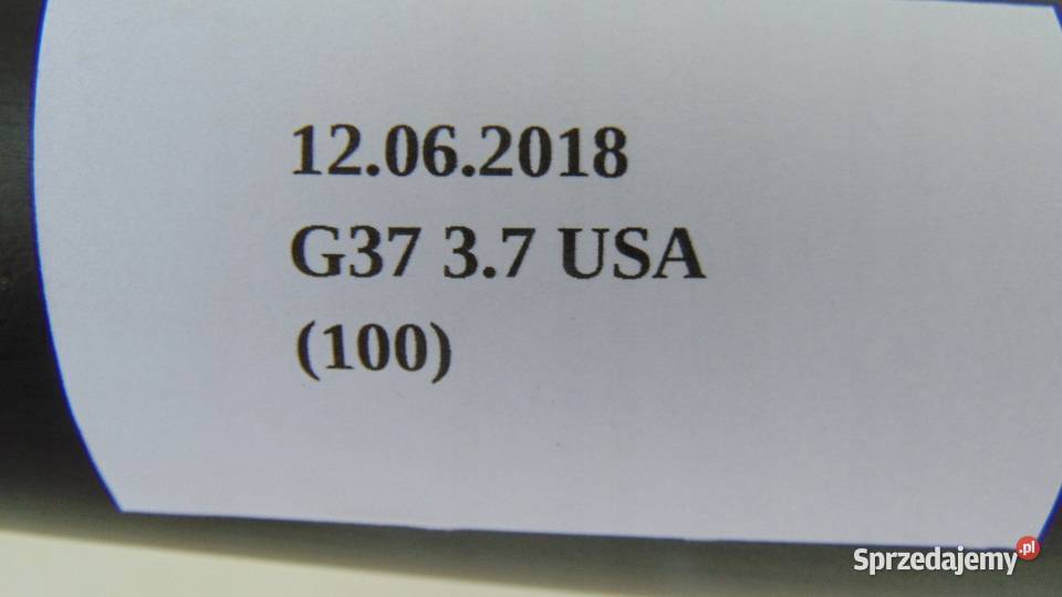 WAŁ NAPĘDOWY INFINITI G37 0713 Układ napędowy