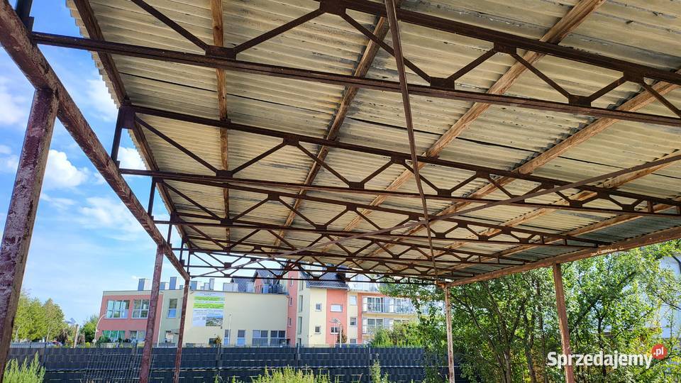 Wiata stalowa 90m2 Sprzedaż Garaże i miejsca postojowe Darłowo