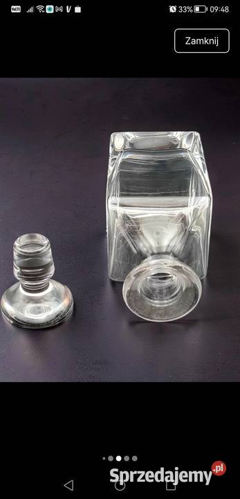 Kryształowa piękna karafka Biłgoraj