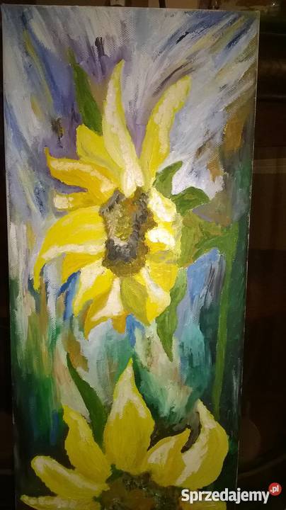 Obraz olejny moje słoneczniki