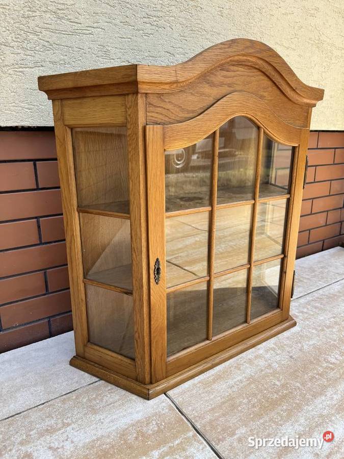 Witryna stylowa wisząca na ścianę półki szafka mazowieckie Sulbiny