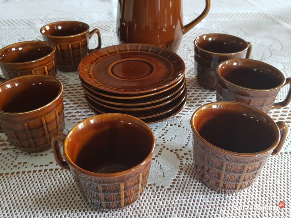 kubeczki filiżanki kamionkowe Vintage retro prl świętokrzyskie Kielce sprzedam