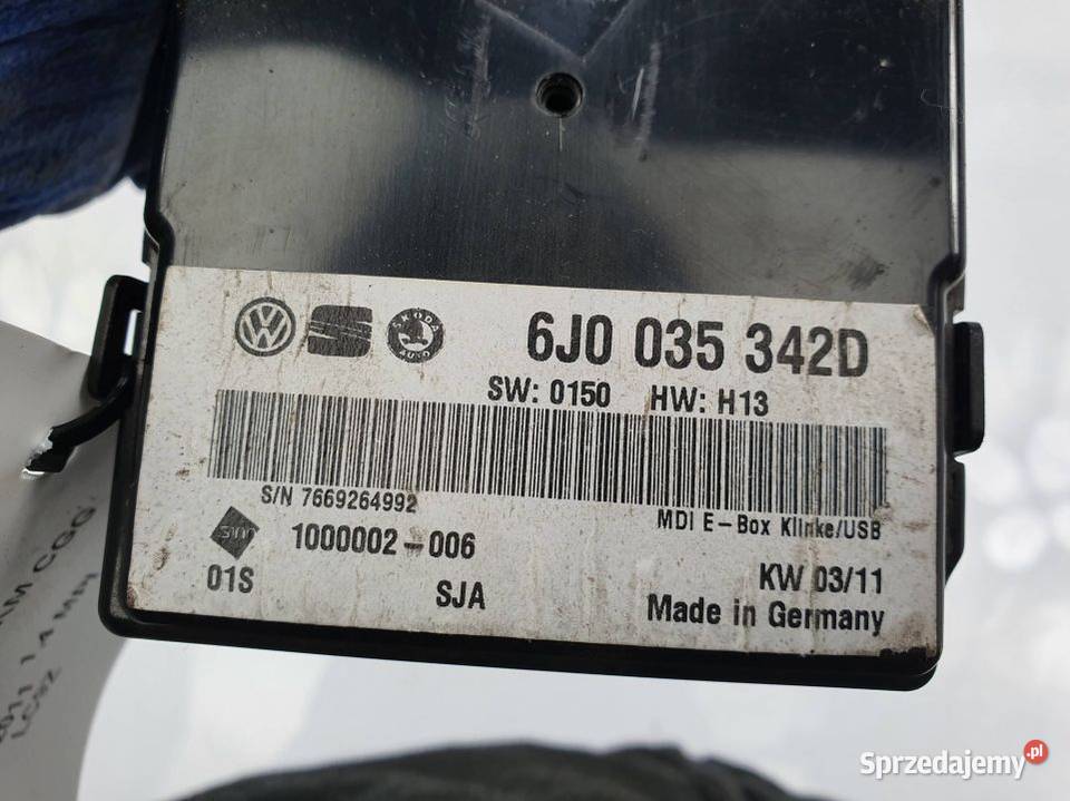 MODUŁ SEAT IBIZA IV SportTourer 6J0035342D kujawsko-pomorskie Lipno