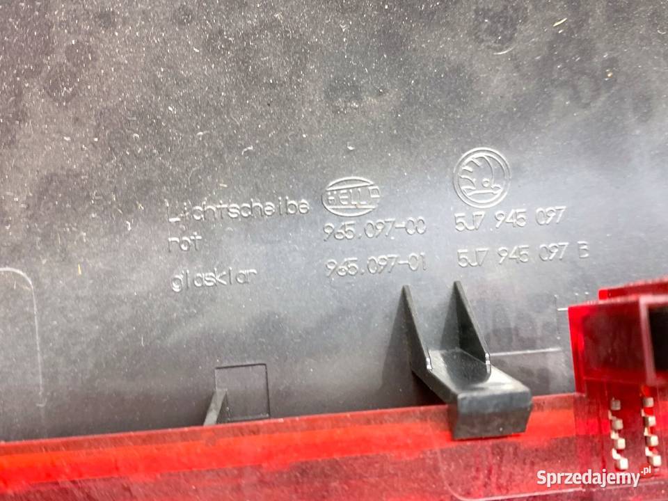 LAMPA STOP SKODA ROOMSTER 5J7945097 Hatchback podkarpackie