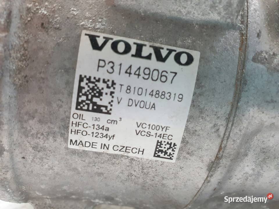 Volvo V60 20 T5 SPRĘŻARKA KLIMATYZACJI P31449067 Janów sprzedam