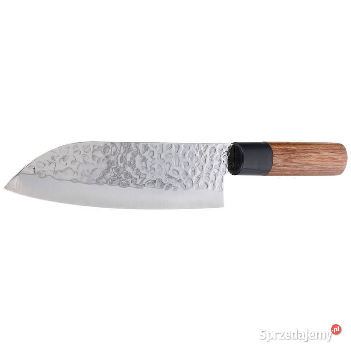 Nóż Tsubazo Santoku Pakka Wood Tsuchime Daido Warszawa