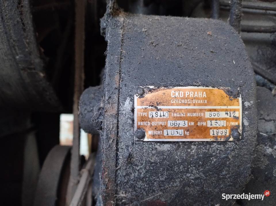 Agregat prądotwórczy CKD Praha AM 6T 73 kW Strzelce Krajeńskie