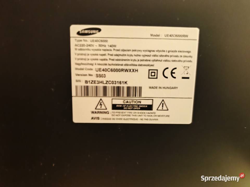 UE40Telewizor Samsung 40 Łódź