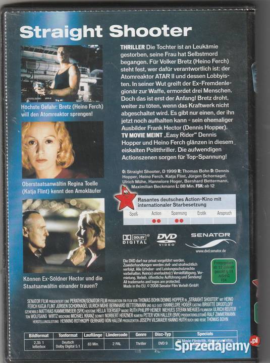 Straight Shooter Heino Ferch DVD Filmy Pruszków