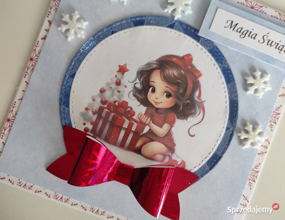 Kartka świąteczna ręcznie robione na Boże Łódź