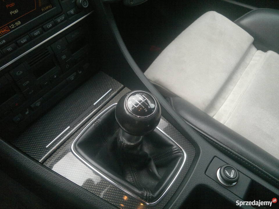 AUDI S4 V8 Z 2007 CARBON KLIMA FOTELE RECARO wielofunkcyjna kierownica Mostki