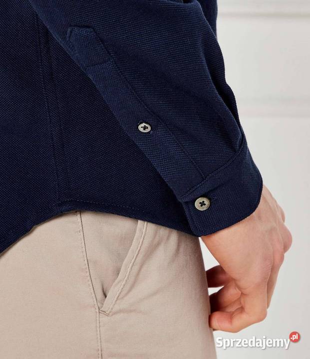 Koszula męska Lacoste bawełniana granatowa sprzedam