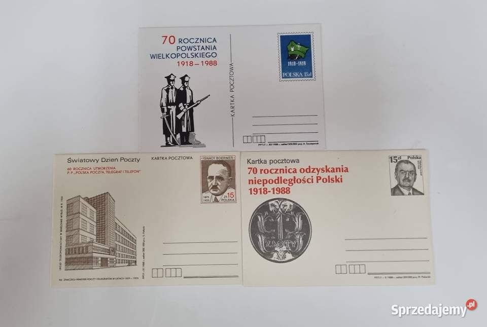 Koperty kartki pocztowe okolicznościowe całostki lubuskie Zielona Góra sprzedam