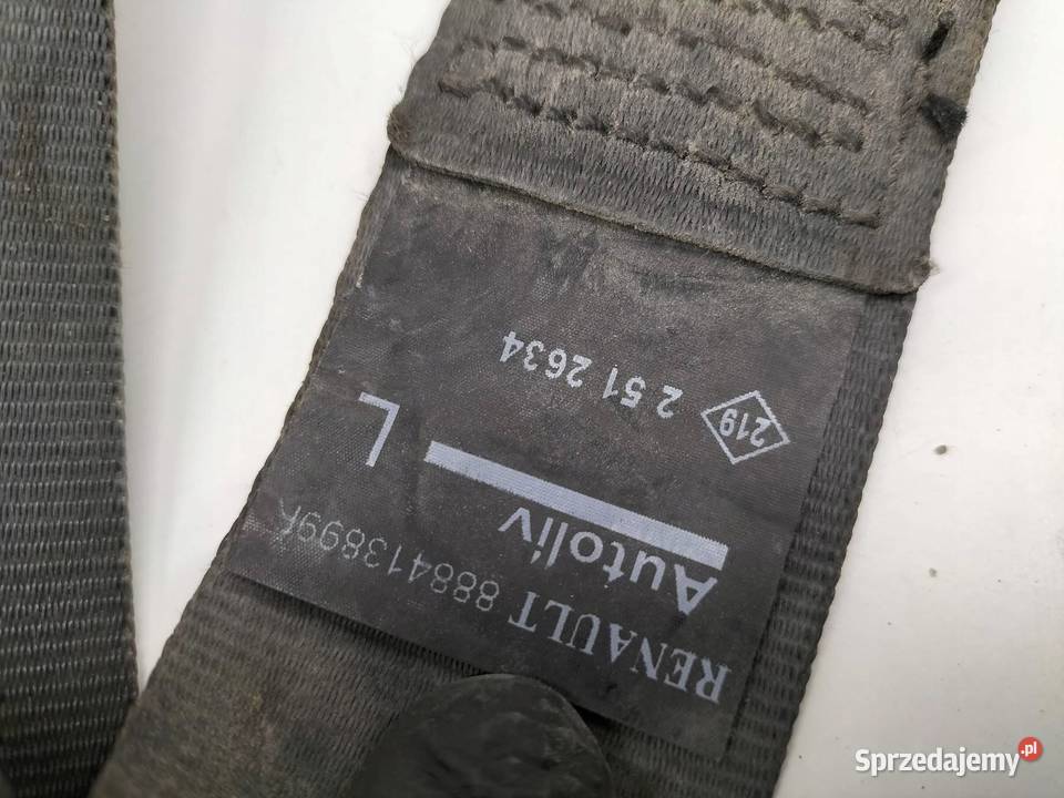 PAS BEZPIECZEŃSTWA PRAWY LEWY ŚRODEK TYŁ KPL Rok produkcji 2013