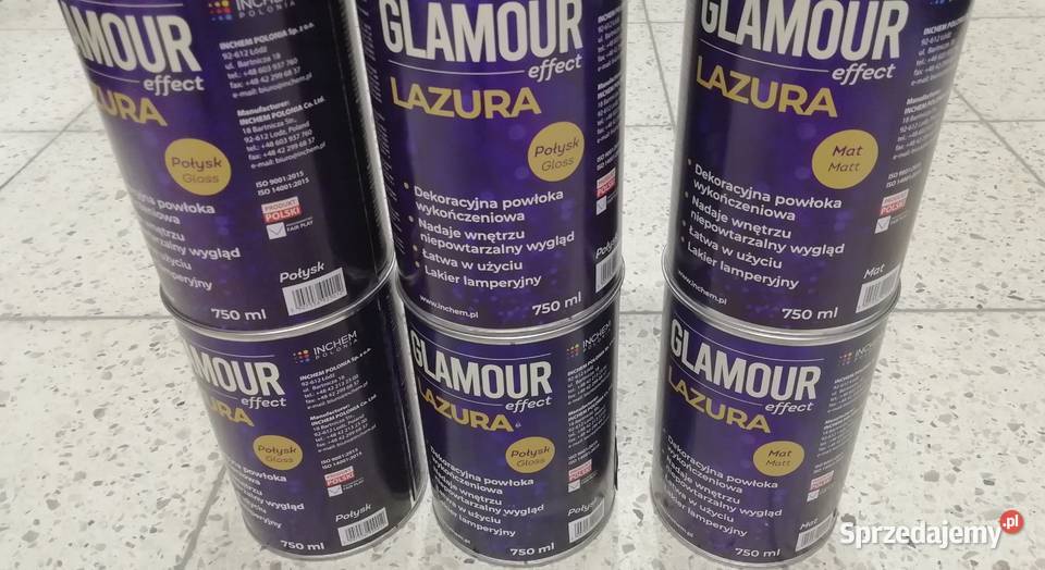 INCHEM lazura dekoracyjna Glamour Effect 750 ml Cielądz