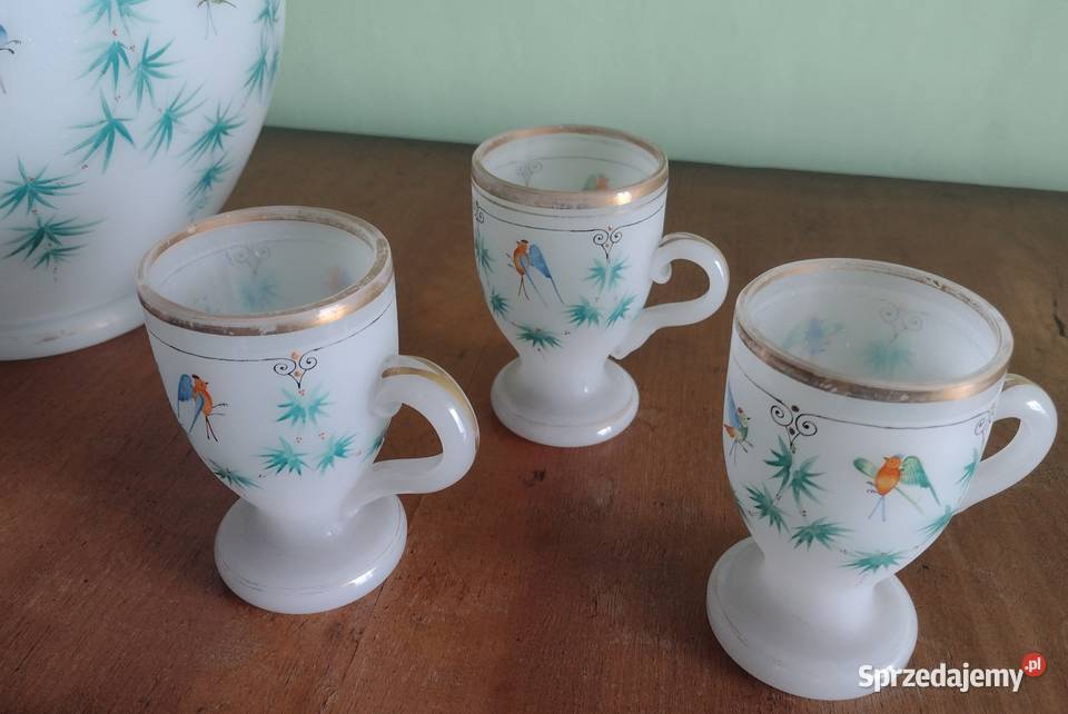 zestaw do ponczu Napoleon III zabytek XIX XX Libiąż