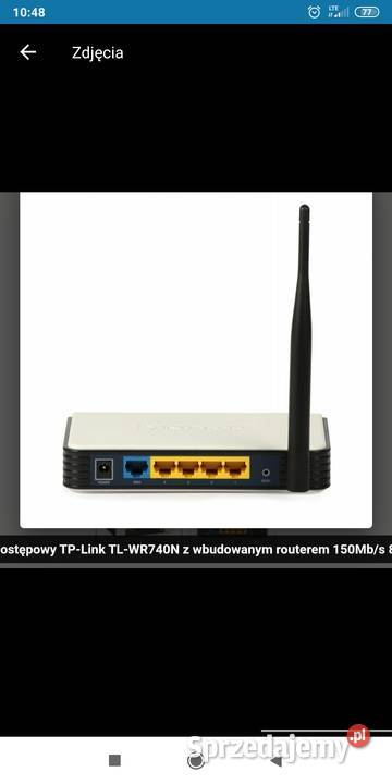 Router tp link tl wr740N Internet i komunikacja Bolesławiec