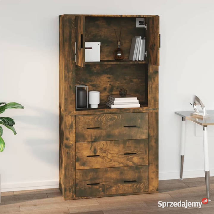 Szafka ścienna przydymiony dąb 80x33x80 WM816589 Warszawa