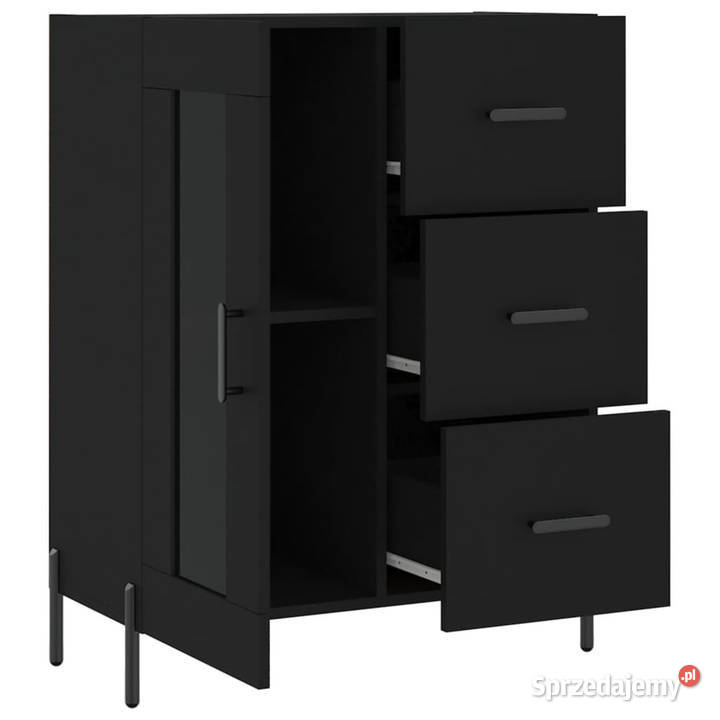 Szafka czarna 695x34x90 materiał drewnopochodny Warszawa