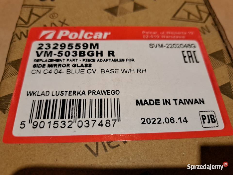 Lusterko zewnętrzne sam osobowe Retro PRL wielkopolskie Leszno