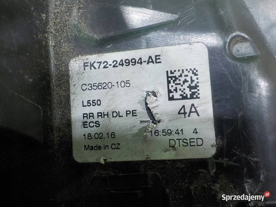 DISCOVERY SPORT 20 TD4 16r SUV zamek drzwi prawy mazowieckie Suków