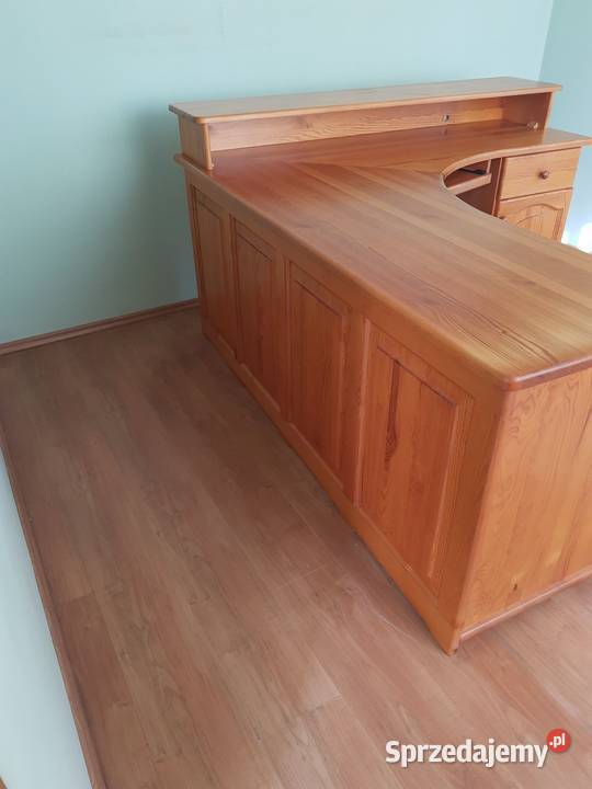 Biurko narożne sosnowe pomorskie