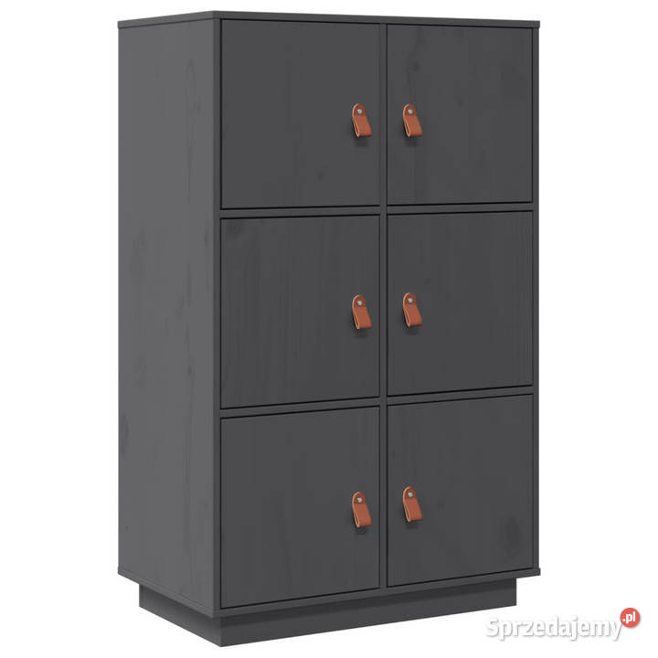 Szafka szara 67x40x1085 lite drewno sosnowe mazowieckie Warszawa