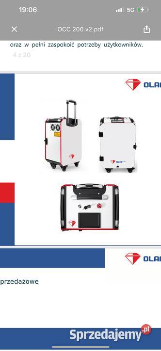 Maszyna czyszcząca Laserem Pozostałe Warszawa