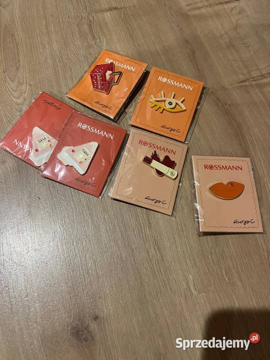 Przypinki Piny Rossmann naklejki Moda i Styl