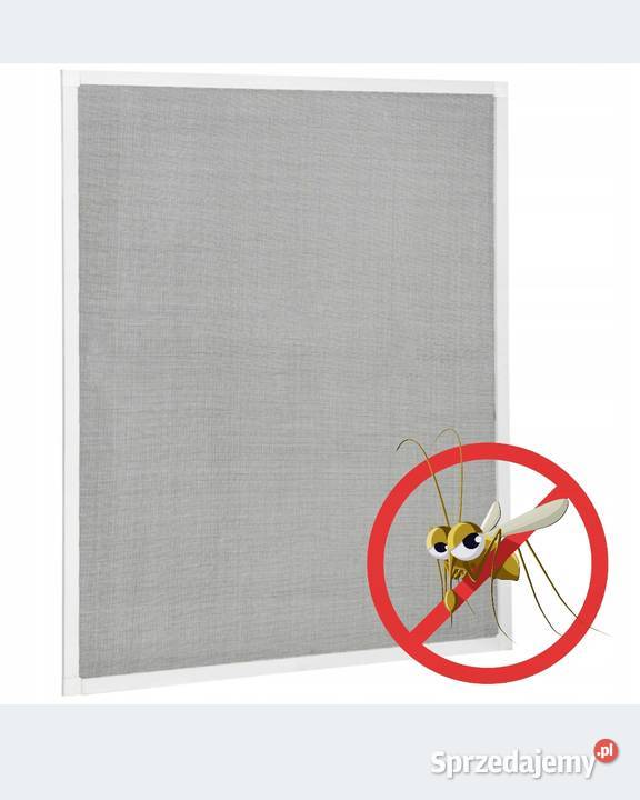 Moskitiera na okno 100x120 biała ramka aluminium sprzedam