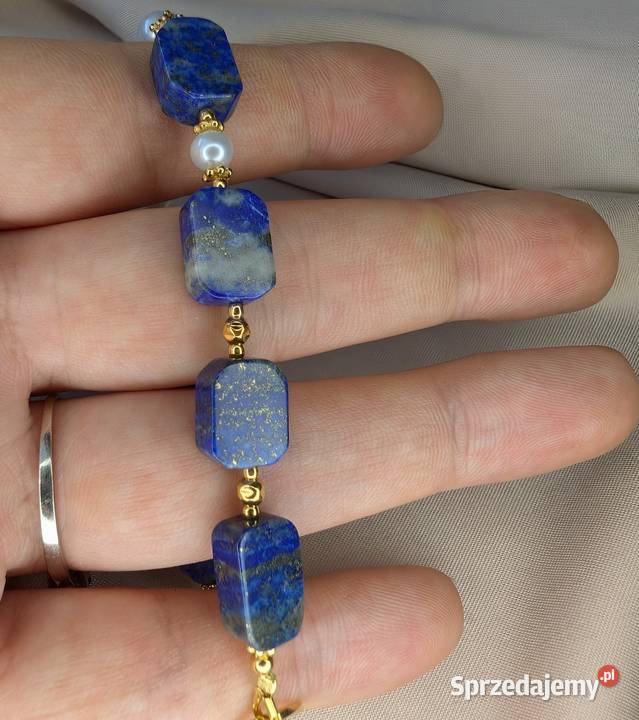 Bransoletka kamienie perły naturalne srebro Bransoletki Poznań