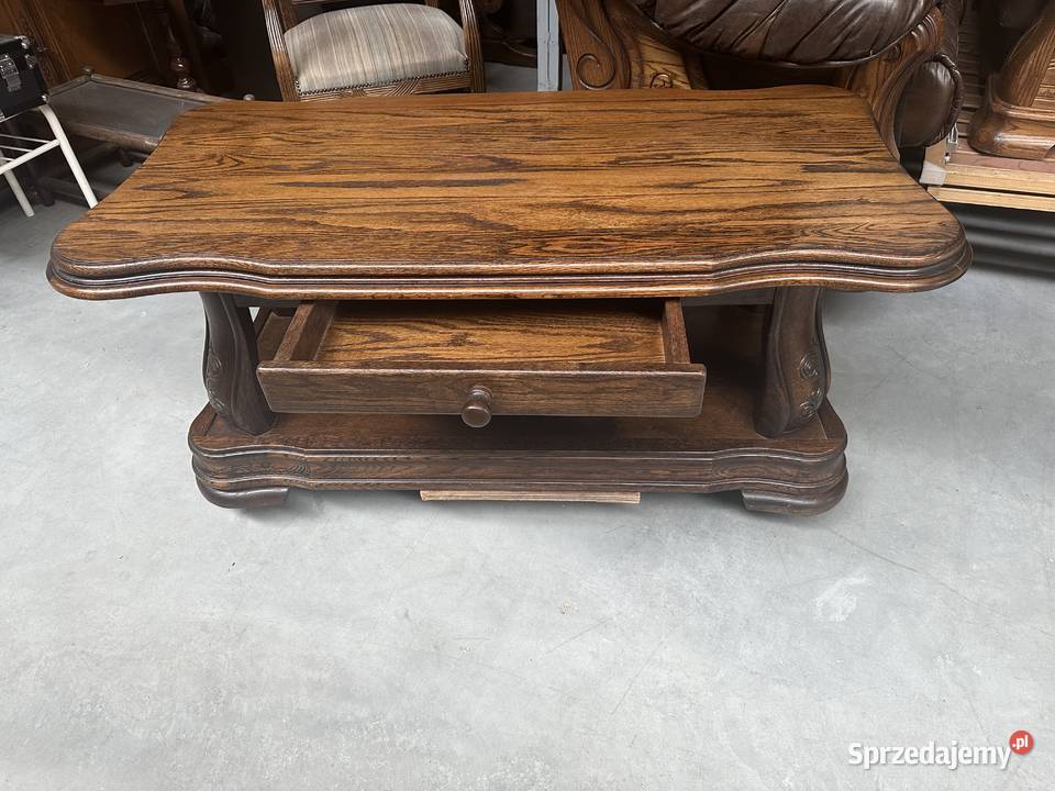 Dębowa masywna ława 131 meble holenderskie Stoliki kawowe i ławy Sławoszewek