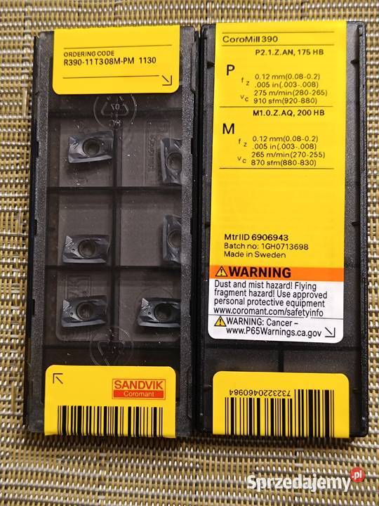 WYPRZEDAŻ Płytki wieloostrzowe Sandvik R390 Stalowa Wola sprzedam