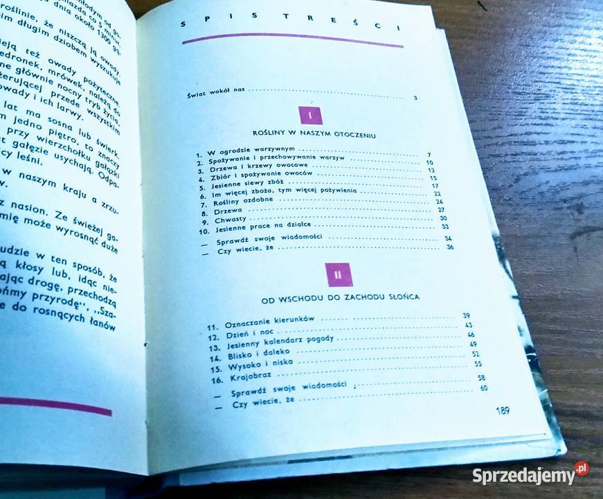 Świat wokół nas wiadomości o przyrodzie klasy sprzedam